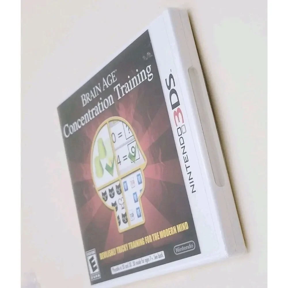 Brain Age Concentration Training Nintendo 3 DS Game 2012 New Factory RARE SEALED